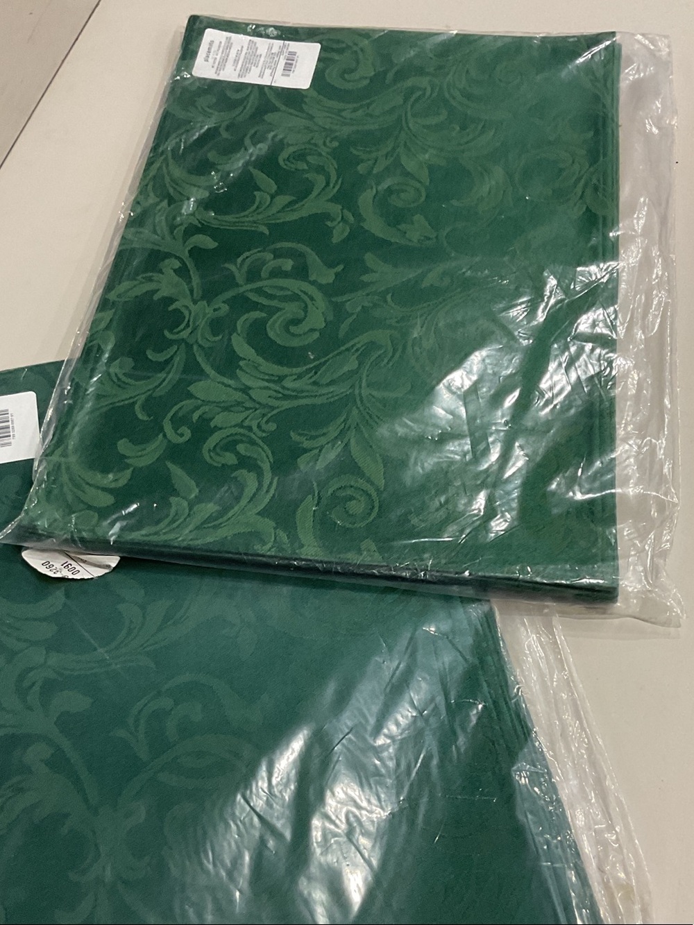 Forest Green Damask placements 8
